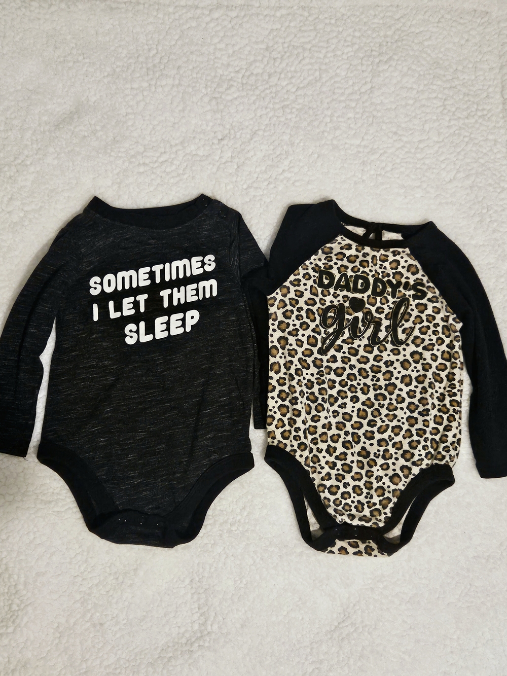 Garanimals Baby Girls Bodysuits 18 Months Long Sleeves Lot of 2
